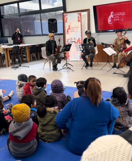 Fundación CorpArtes y Fibra realizan proyecto de música para primera infancia a Cerro Navia