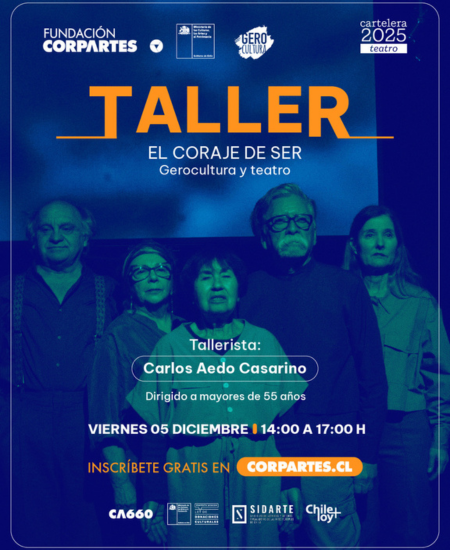 ¡Inscríbete gratis! Taller de teatro “El coraje de ser”