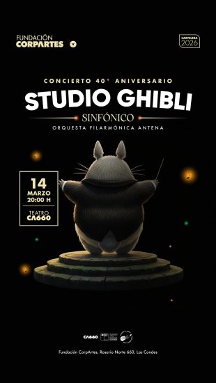 Gráfica concierto Studio Ghibli Sinfónico 40° Aniversario