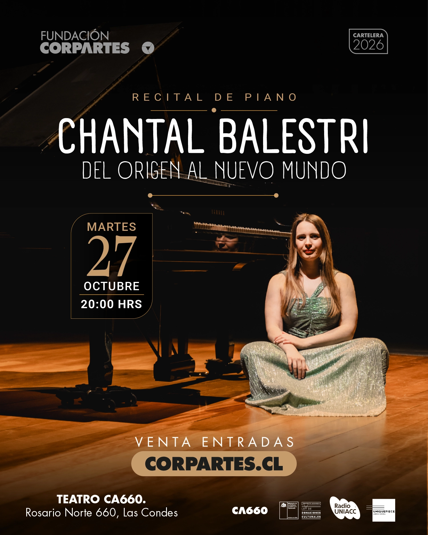 Recital: Pianista ítalo-suiza Chantal Balestri