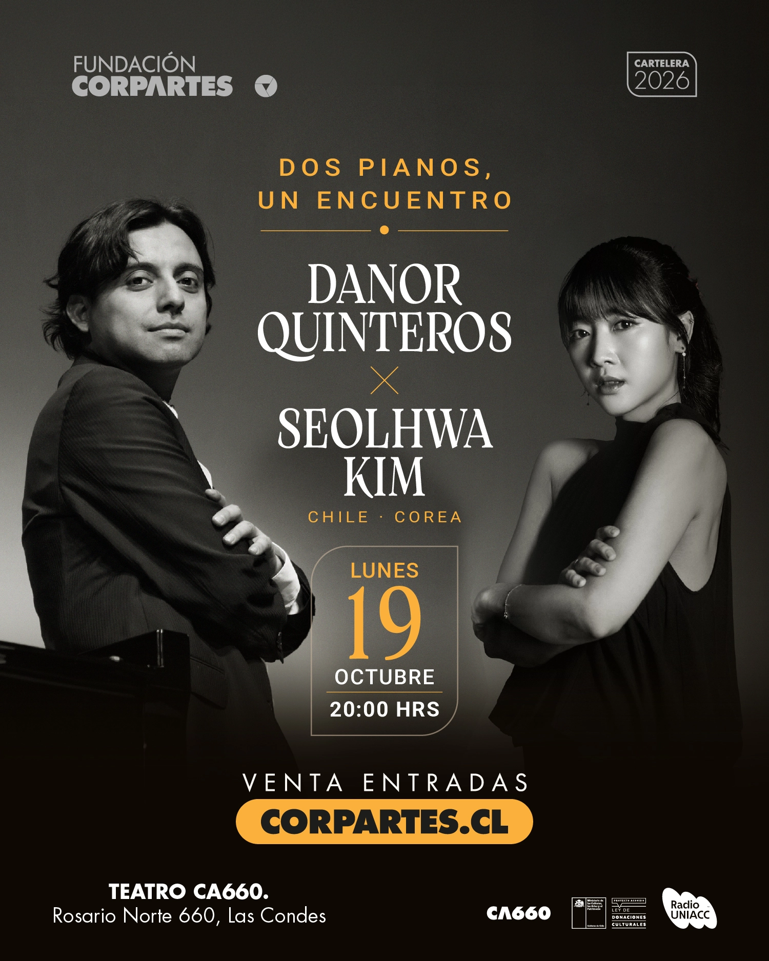 CONCIERTO CHILE & COREA: DOS PIANOS, UN ENCUENTRO